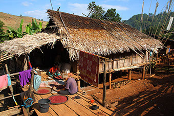Poblado Lahu, en la provincia de Mae Hong Son